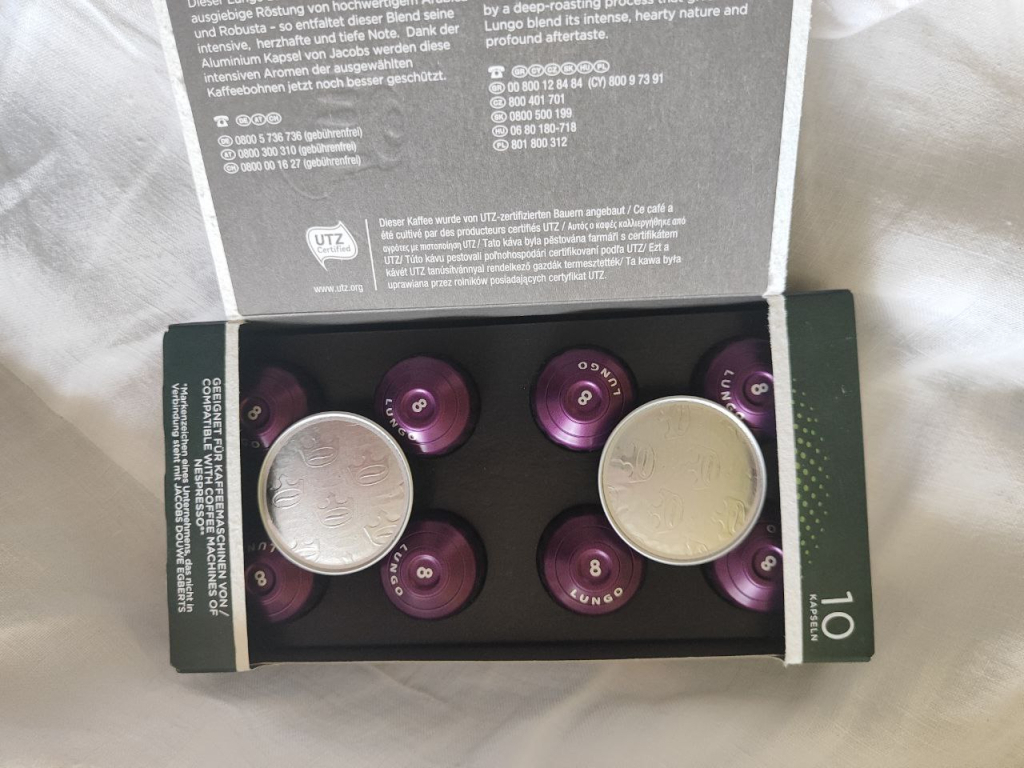 Капсулы Jacobs Lungo Intenso 8 - Запах, как в итальянской или французской кофейне
