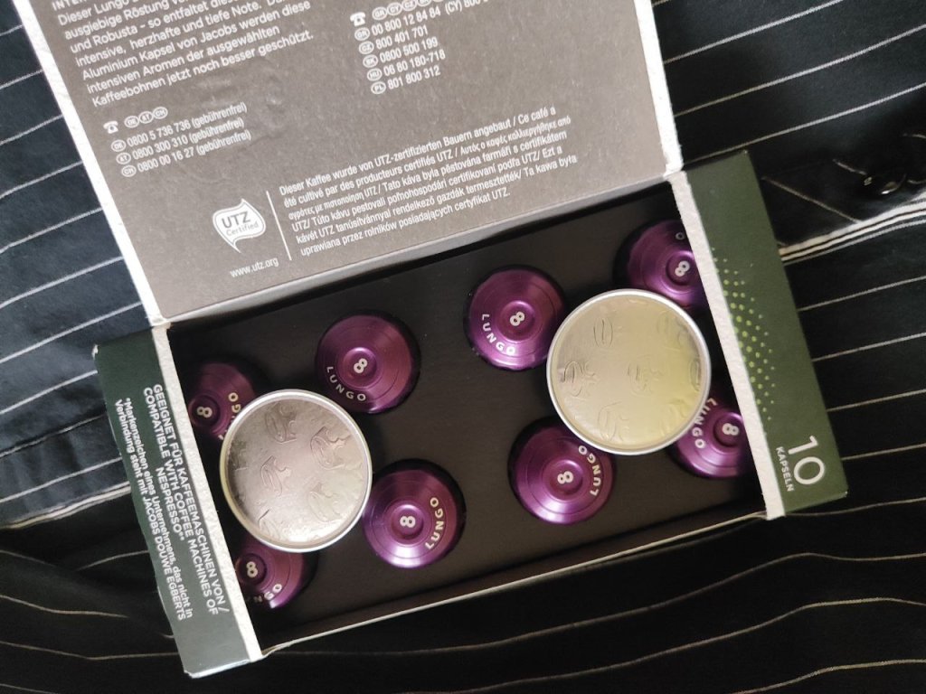 Капсулы Jacobs Lungo Intenso 8 - Вкус насыщенный, в меру крепкий, мне нравится
