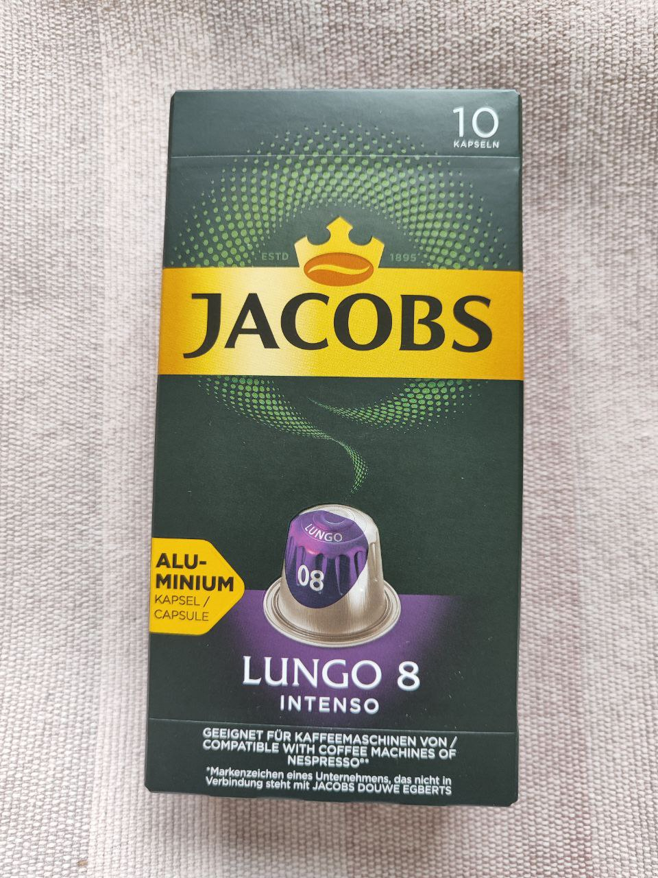 Капсулы Jacobs Lungo Intenso 8 - Пьется легко, дает заряд энергии.