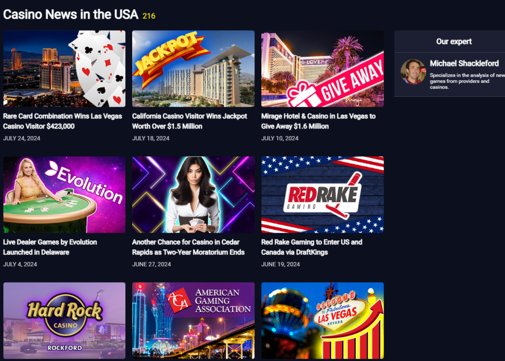 CasinoAndSlots.Org - сайт о казино и азартных играх - Сайт об азартных развлечениях на английском языке