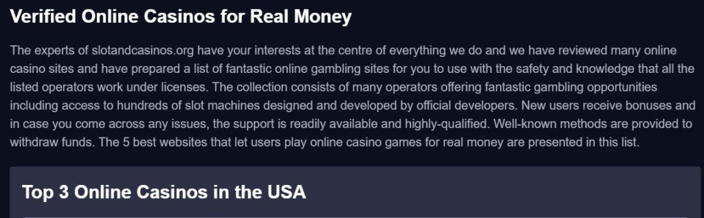 CasinoAndSlots.Org - сайт о казино и азартных играх - Полезный ресурс с обзорами онлайн-казино