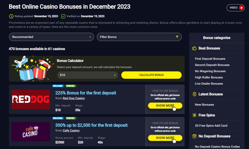 CasinoAndSlots.Org - сайт о казино и азартных играх - Сайт отличается от сайтов Рунета